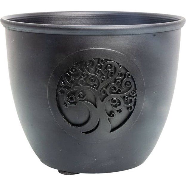 Metal Smudge Pot - Tree of Life - Large