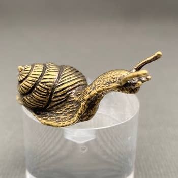 Brass Snail Figurine