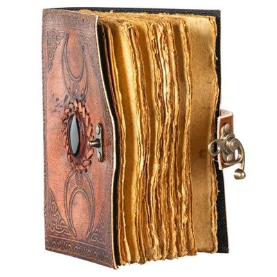 Triple Moon Leather Journal