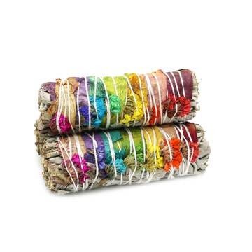 7 Chakras' Floral White Sage Smudge Stick