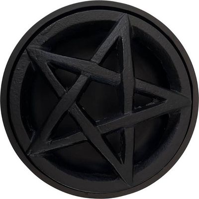 Cast Iron Incense Burner w/ Pentacle Lid
