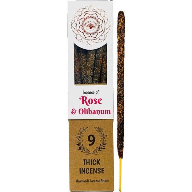 Green Tree Botanical Incense - Rose &amp; Olibanum