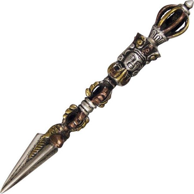 Phurba Brass and Copper - Ritual Tool