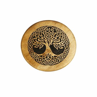 Ancient Tree Wooden Altar Stool