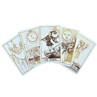 White Gold Tarot &amp; Guide | Classic Tarot Design