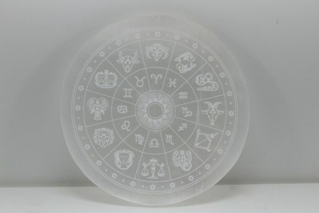 Selenite Zodiac Charging Plate