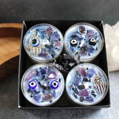 Evil Eye Tealight Candles