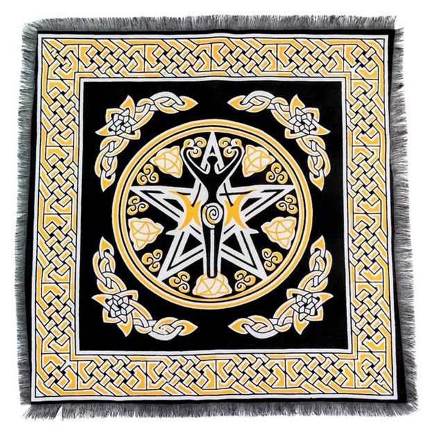 Pentagram Goddess Altar Cloth