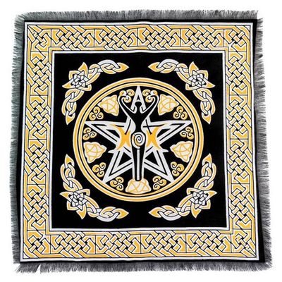Pentagram Goddess Altar Cloth