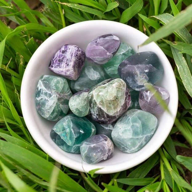 Rainbow Fluorite Tumbled