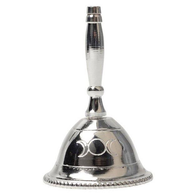 Silver Altar Bell -Triple Goddess