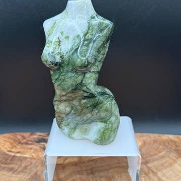 Serpentine Goddess Carving