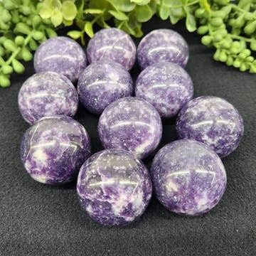 Lepidolite Spheres - 40mm