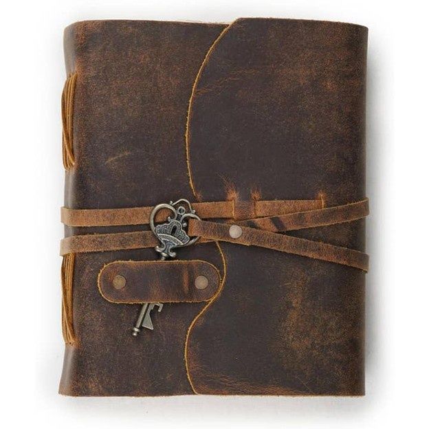 Handmade Vintage Leather Belt Key Journal