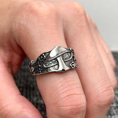 Mushroom Stainless Steel Ring