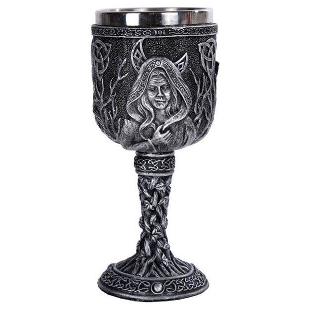 Triple Moon Goddess Goblet