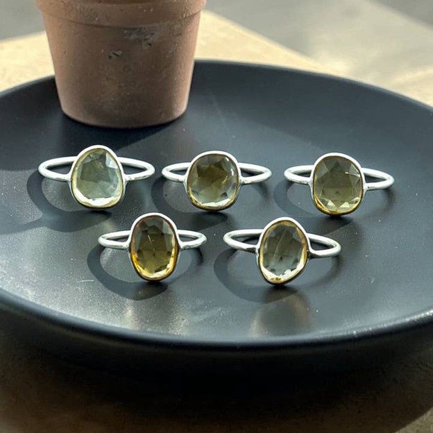 Citrine Ring Sterling Silver