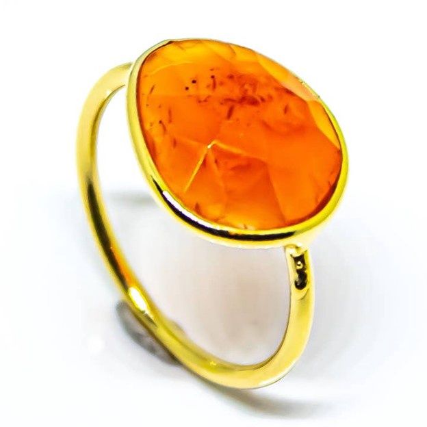Carnelian Ring Sterling Silver