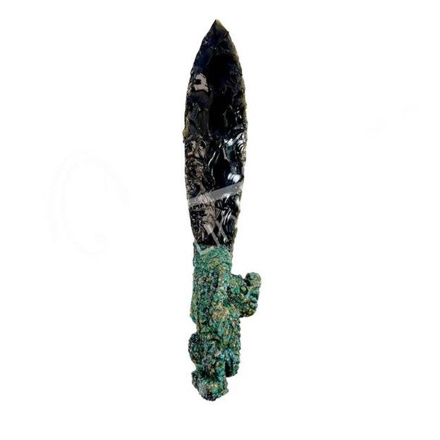 Athame - Obsidian, Black Orgone with Dragon Handle