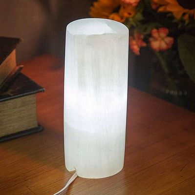 Selenite Crystal Natural Stone Table Lamp