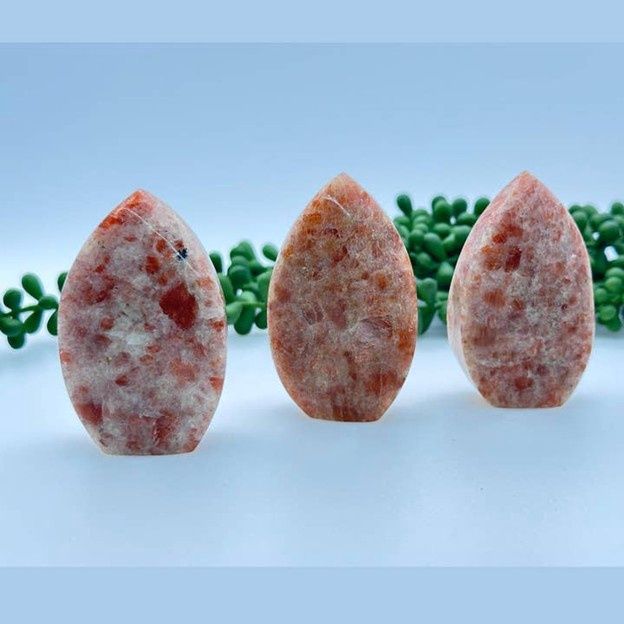 Sunstone Flame Shape Carving