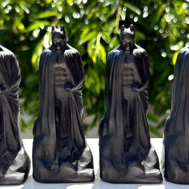 Natural Black Obsidian Super Hero