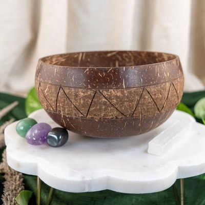 Engraved Coconut Bowl