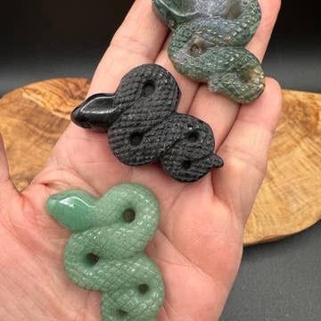 Coiled Crystal Snake