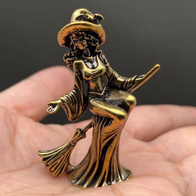 Brass Witch Flying