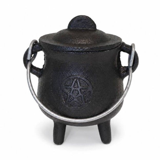 Cast Iron Cauldron Pentacle - (3.5in)