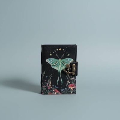 Mini Journal- Leather Luna Moth