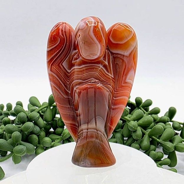 Banded Carnelian Angel Crystal