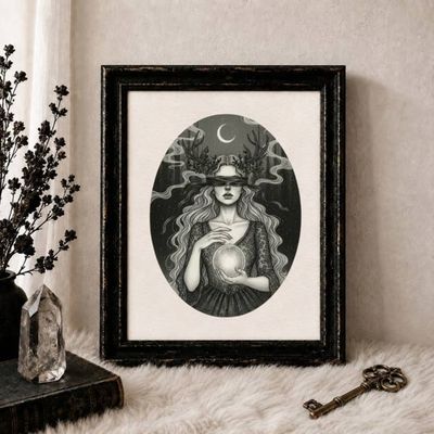 The Seer | Gothic Fine Art Print