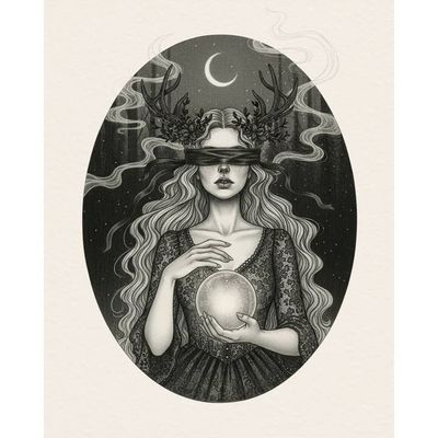 The Seer | Gothic Fine Art Print