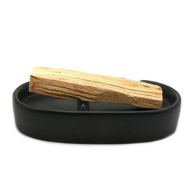 Ceramic Smudge Stick Holder flat