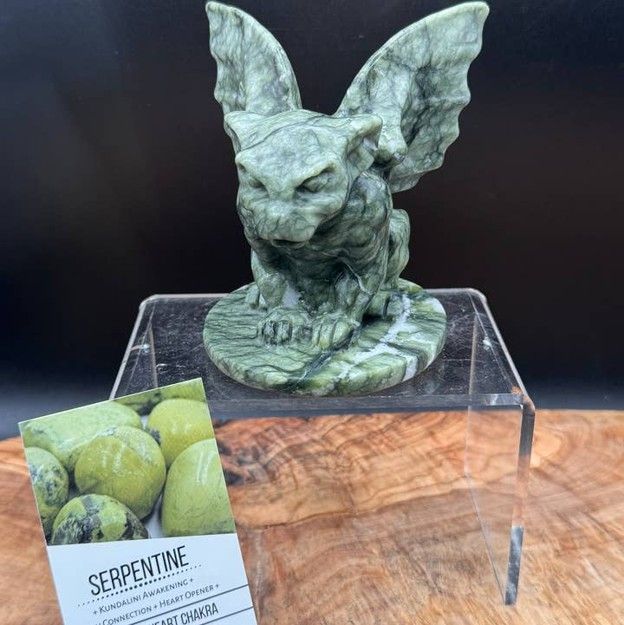Serpentine Gargoyle Carving