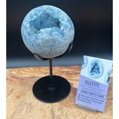Celestite Sphere w/ stand