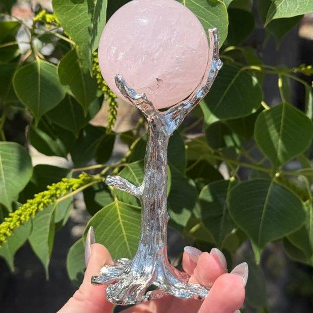 Silver Tree Sphere Stand