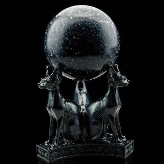 Sphynx Cat Sphere Stand- Black