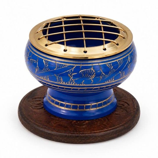 Light Blue Screen Burner with Coaster