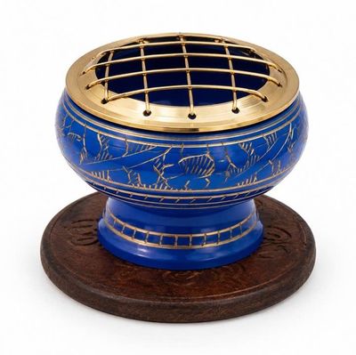 Light Blue Screen Burner with Coaster