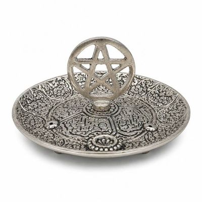 Pentacle Round Incense Burner