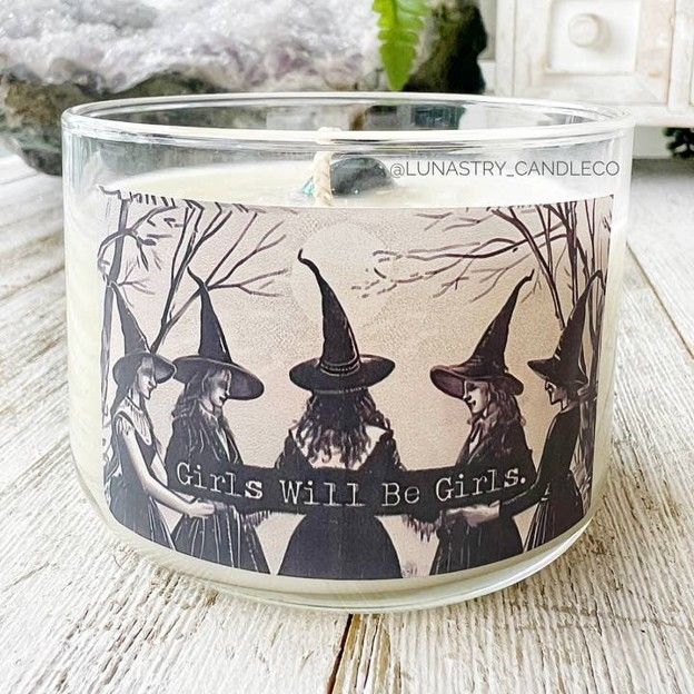 Girls Will Be Girls Witches Candle