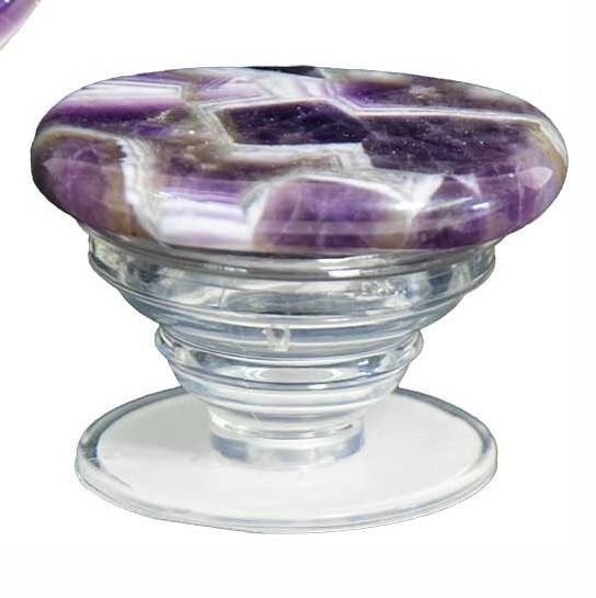 Gemstone Cell Phone Grip Holder - Amethyst