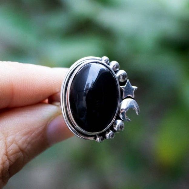 Luminous Night Ring - Black Onyx
