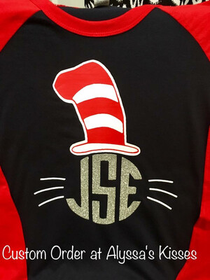 Dr. Seuss Hat - Monogram