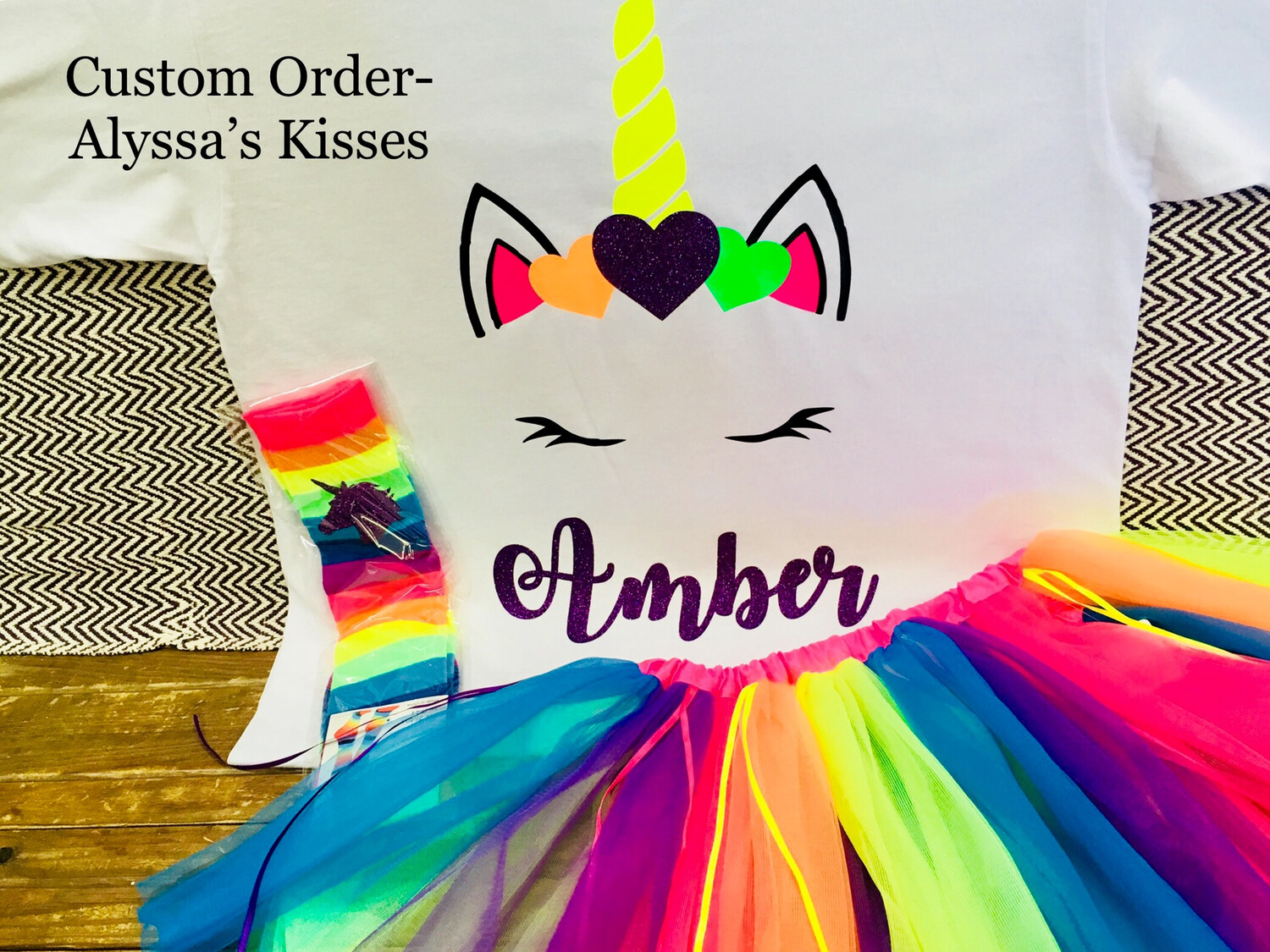 Birthday - Heart Unicorn (Customize)