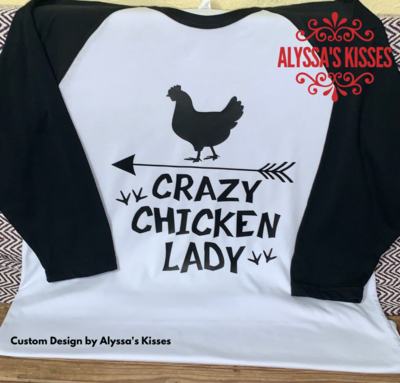 Crazy Chicken Lady - custom vinyl