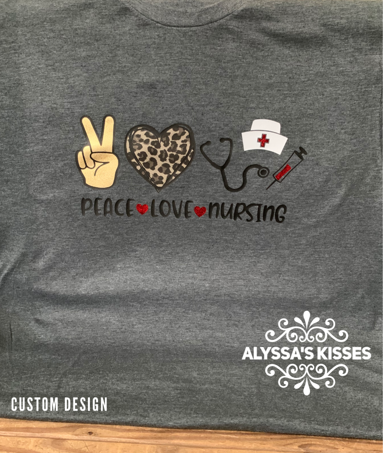 Peace - Love - Nursing (Leopard)