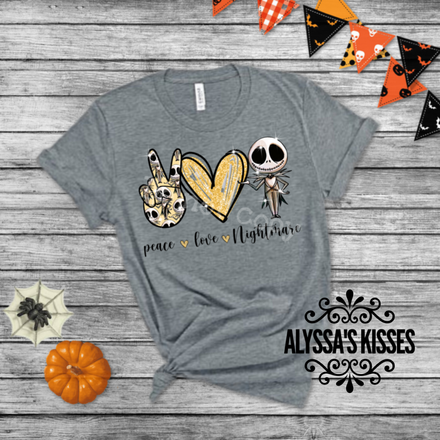 Peace - Love - Nightmare - Halloween 